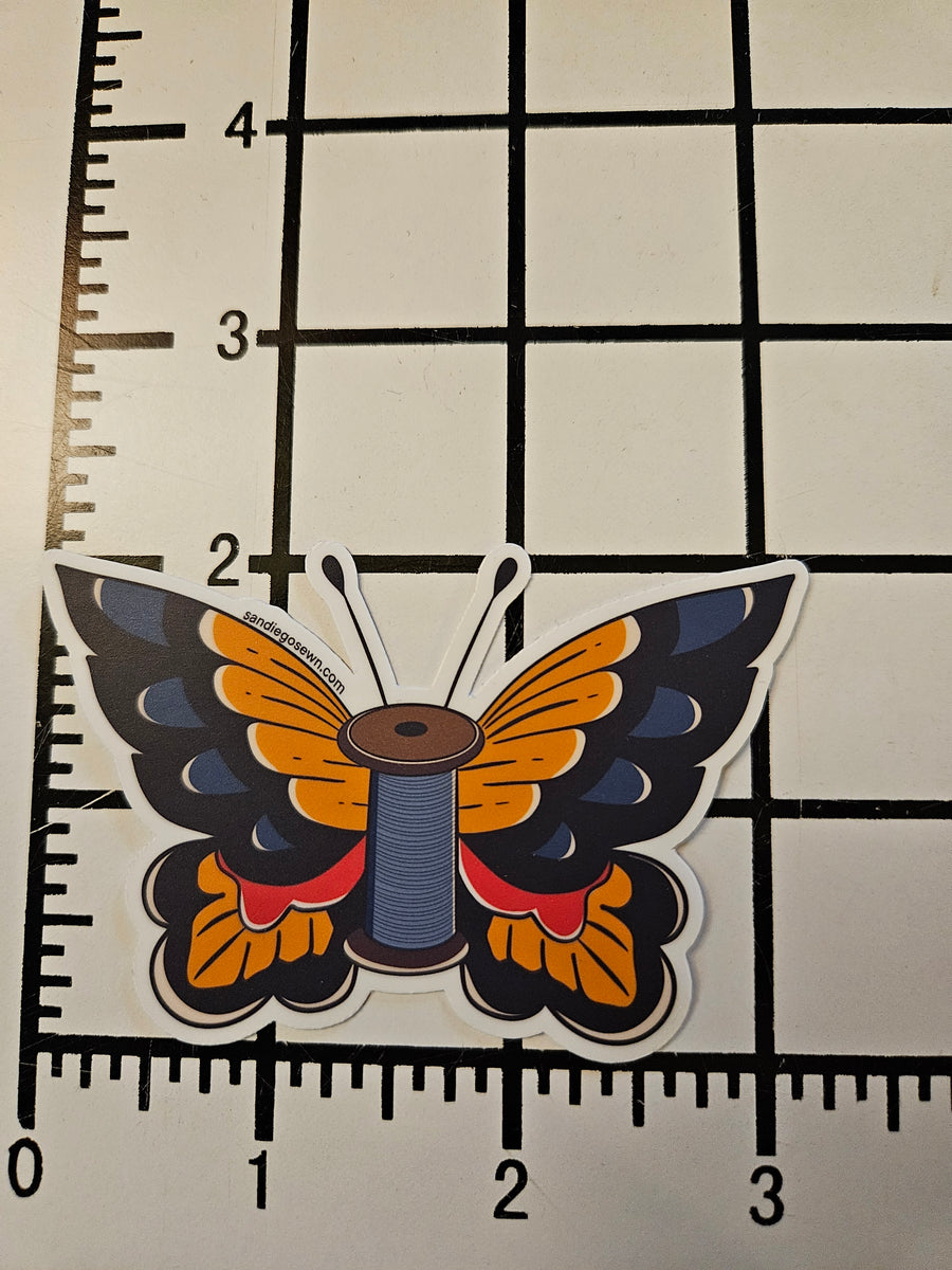 Butterfly Spool Sticker – San Diego Sewn