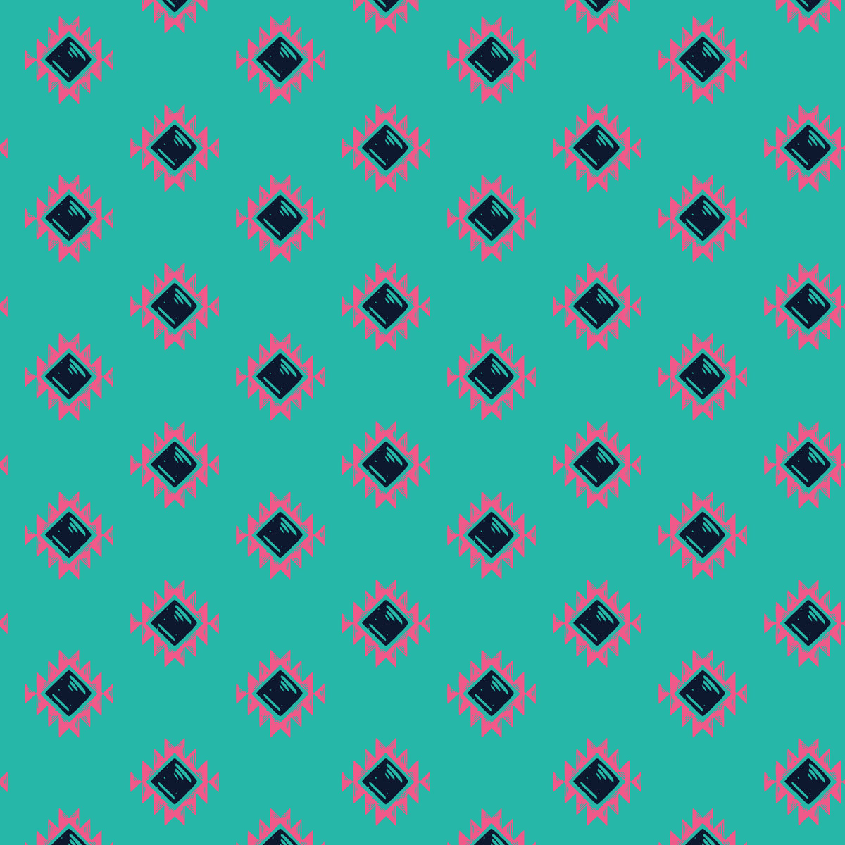 Aztec Diamond- Turquoise – San Diego Sewn